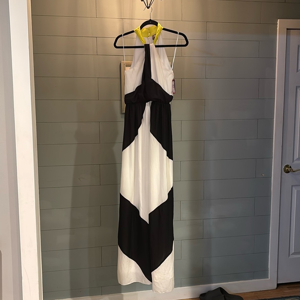 NWT Vince Camuto‎ color block halter dress
